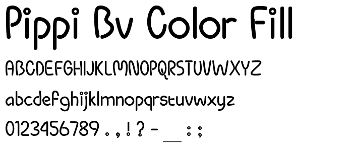 Pippi BV Color Fill police